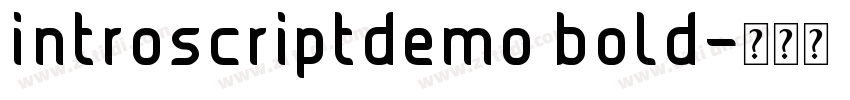 introscriptdemo bold字体转换